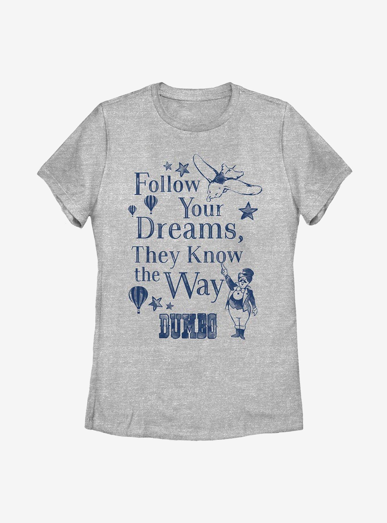 Disney Dumbo Follow Dreams Womens T-Shirt, , hi-res