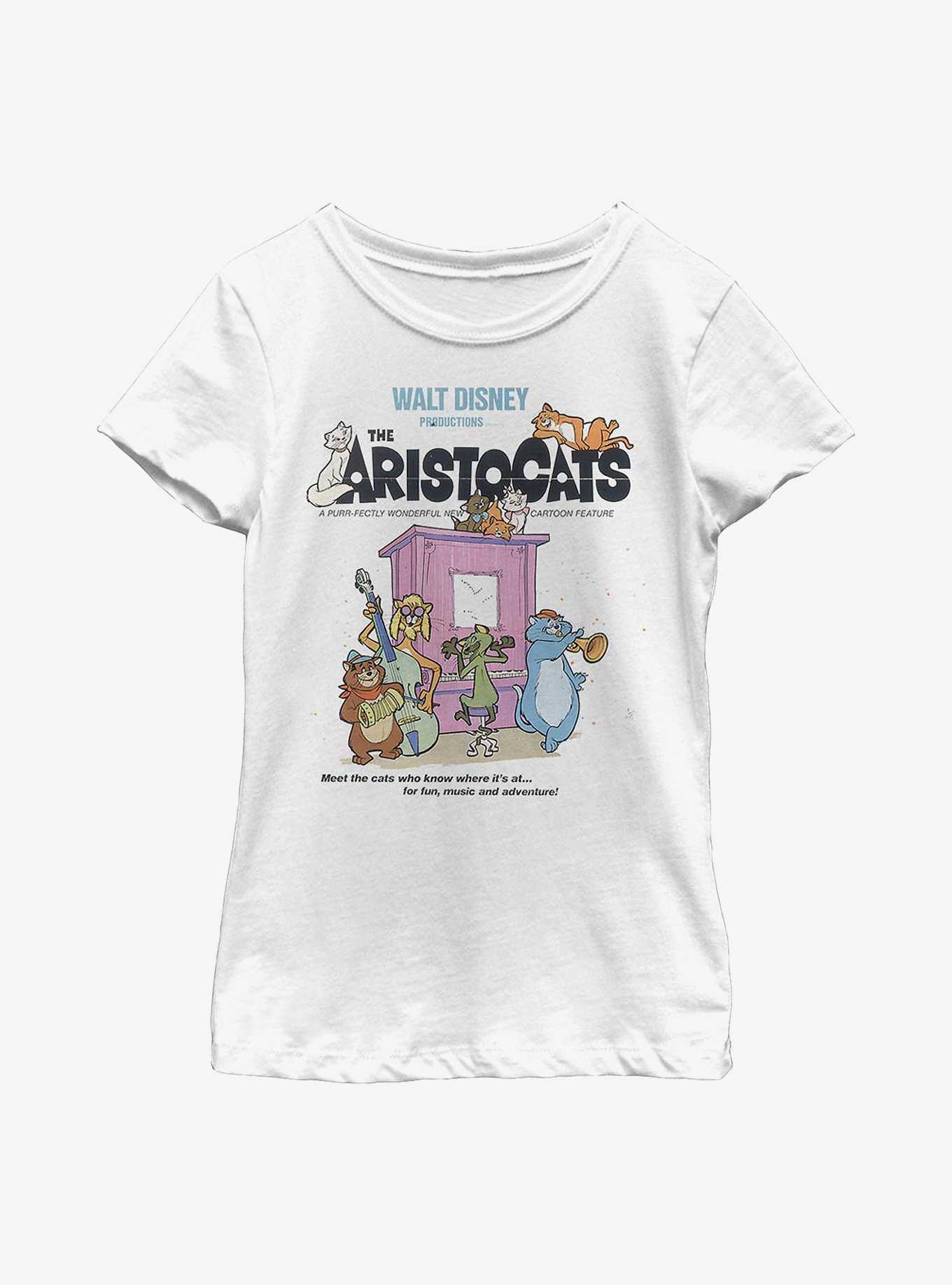 Disney The Aristocats Classic Poster Youth Girls T-Shirt, , hi-res