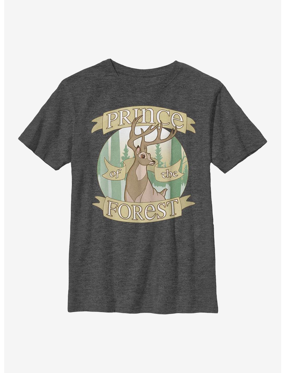 Disney Bambi Forest Prince Youth T-Shirt, CHAR HTR, hi-res
