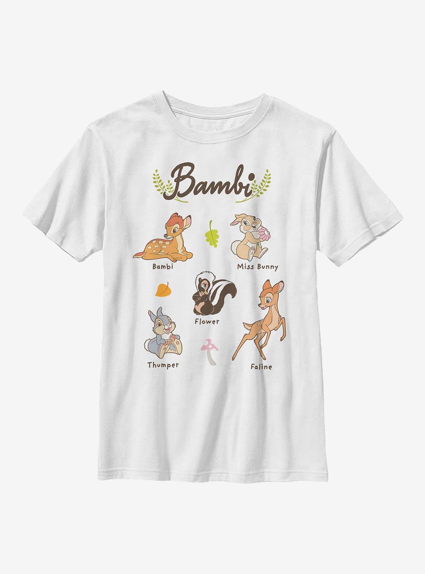 Disney Bambi Textbook Youth T-Shirt, WHITE, hi-res