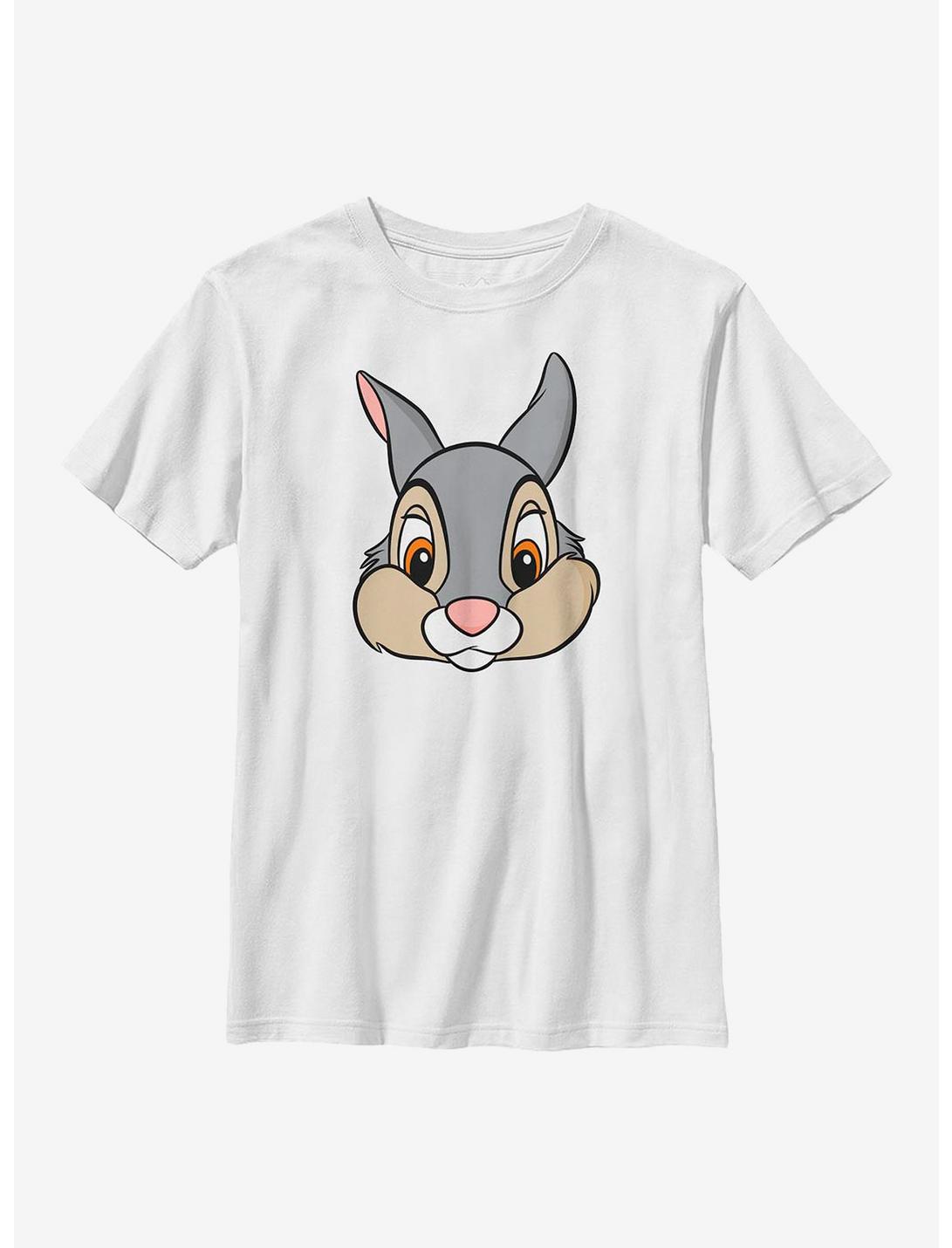 Disney Bambi Thumper Big Face Youth T-Shirt, WHITE, hi-res