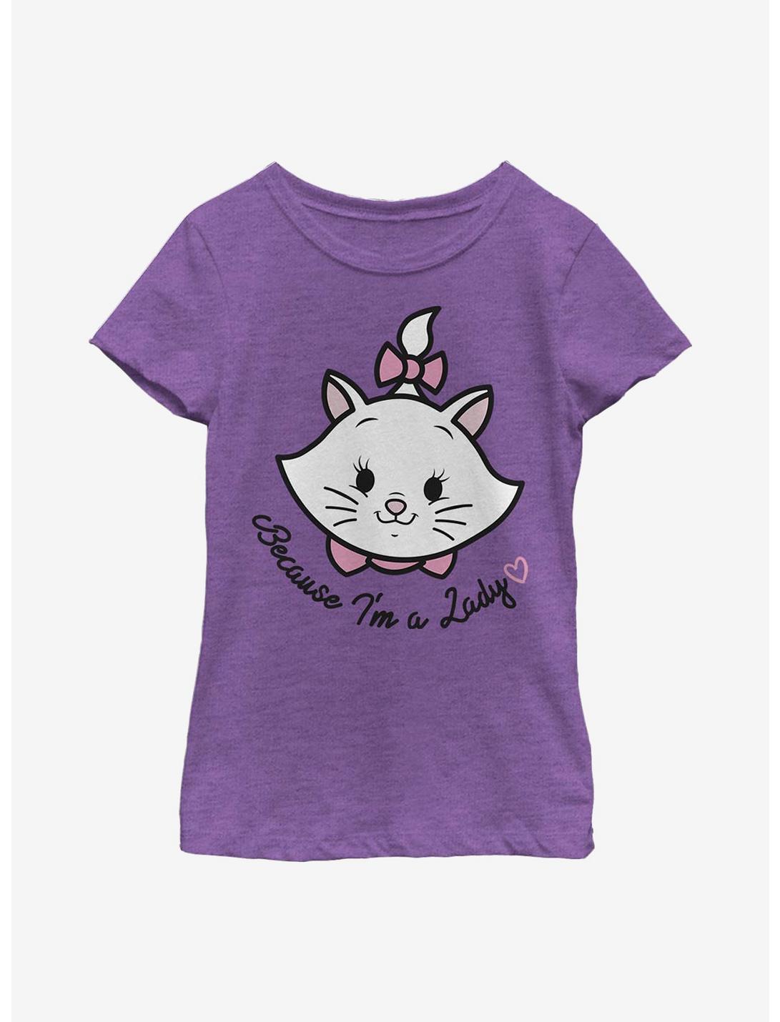 Disney The Aristocats Lady Faux Pocket Youth Girls T-Shirt, PURPLE BERRY, hi-res