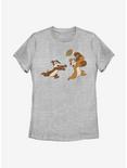 Disney Chip And Dale Rescue Rangers Acorn Big Characters Womens T-Shirt, ATH HTR, hi-res
