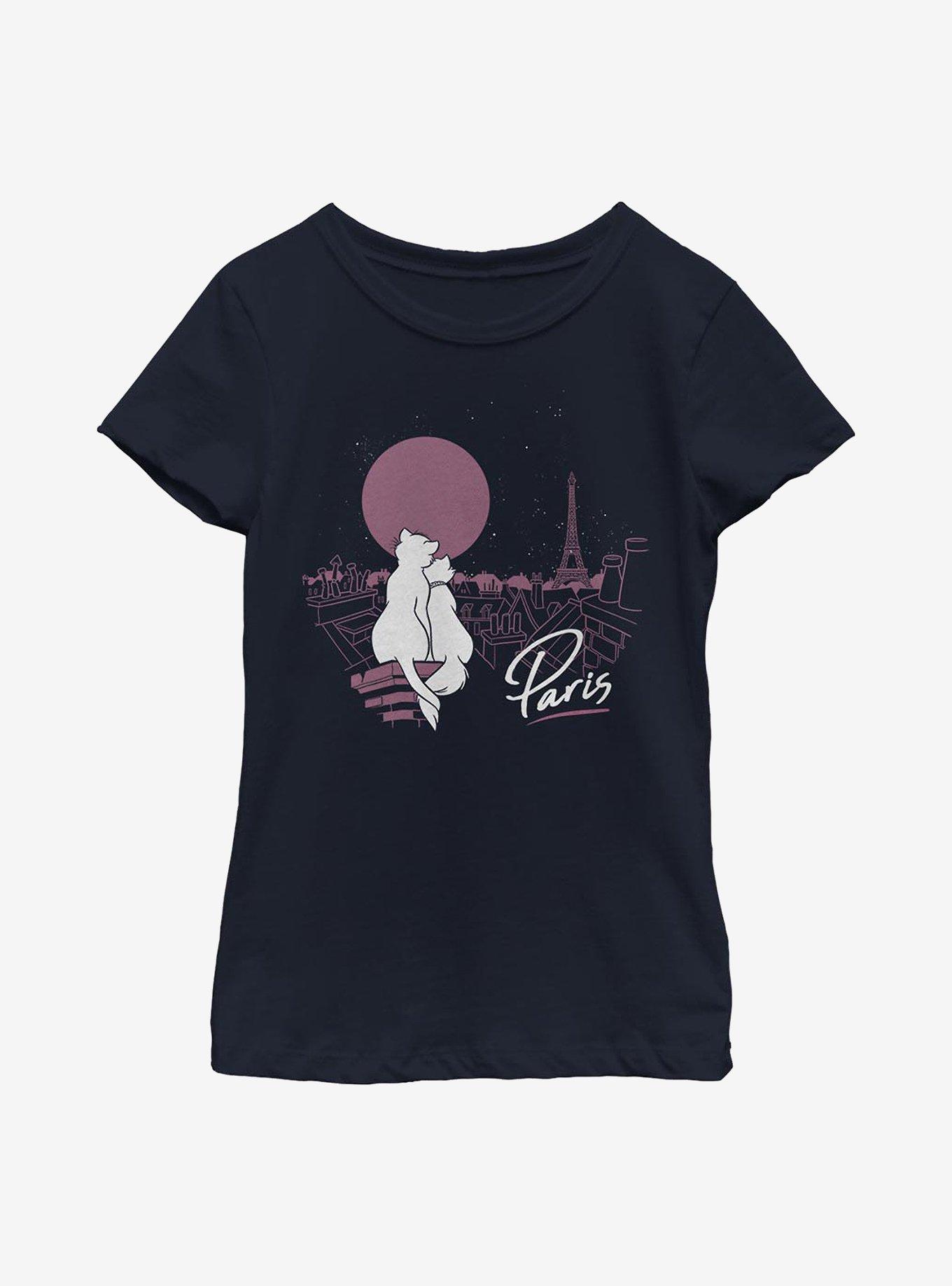 Disney The Aristocats Together In Paris Youth Girls T-Shirt, , hi-res