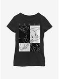 Disney Dumbo Contrast Youth Girls T-Shirt, BLACK, hi-res