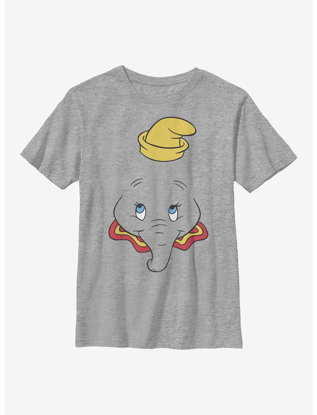 Disney Dumbo Big Face Youth T-Shirt, ATH HTR, hi-res