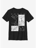 Disney Dumbo Contrast Youth T-Shirt, BLACK, hi-res