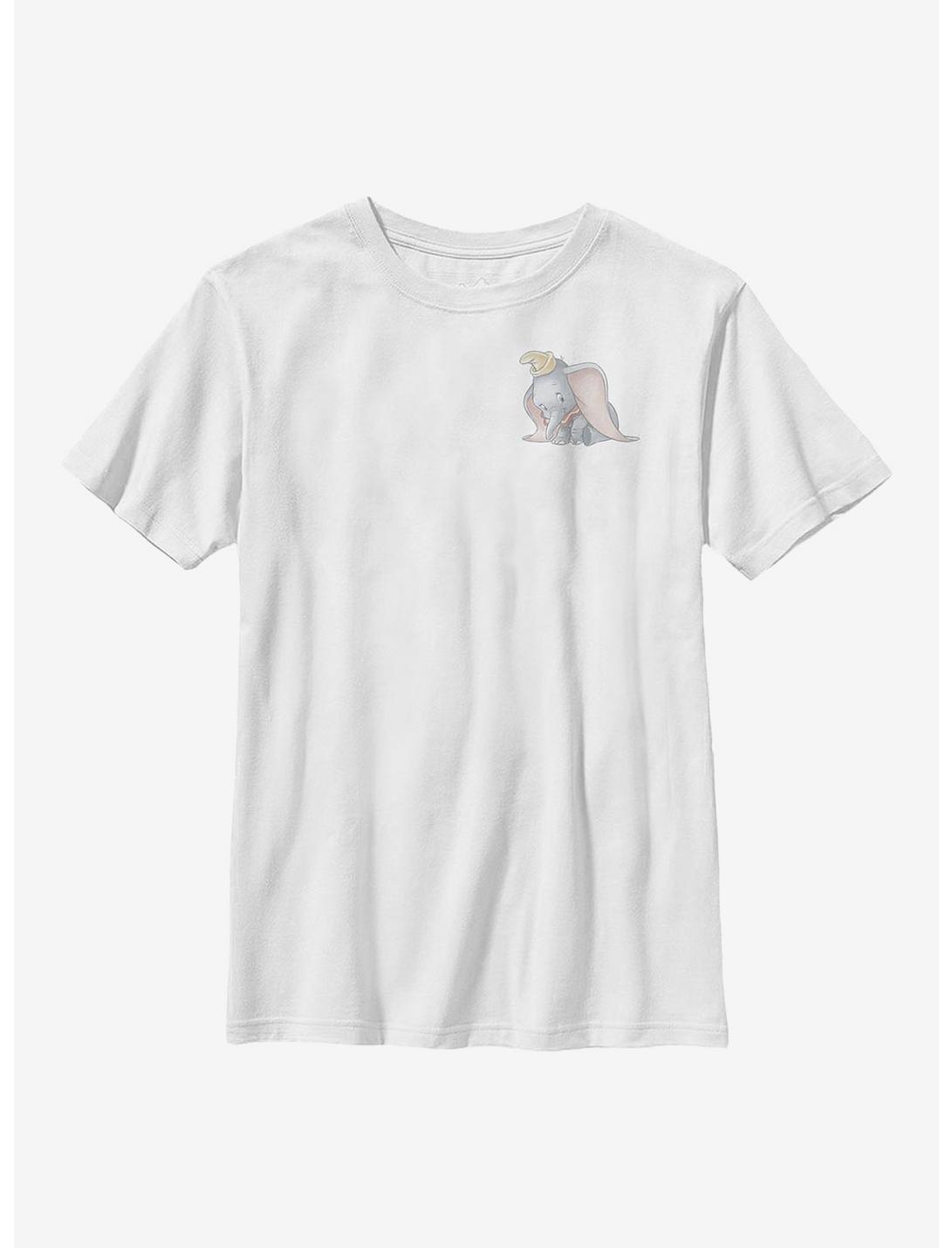 Disney Dumbo Faux Pocket Youth T-Shirt, WHITE, hi-res