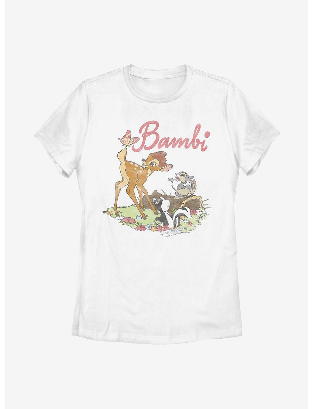 Disney Bambi Title Screen Womens T-Shirt, WHITE, hi-res