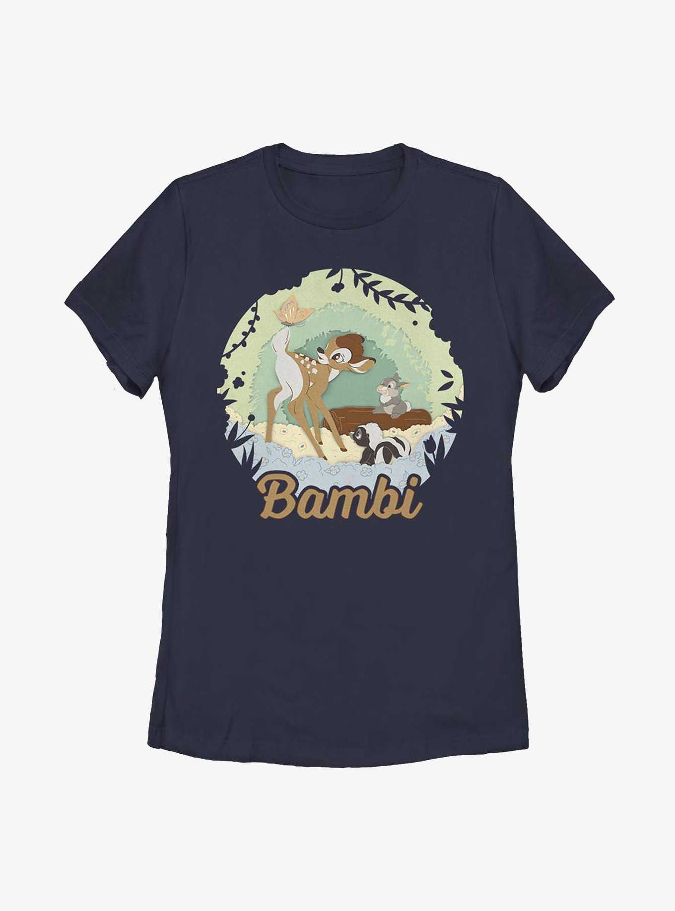 Disney Bambi Papercut Womens T-Shirt, , hi-res