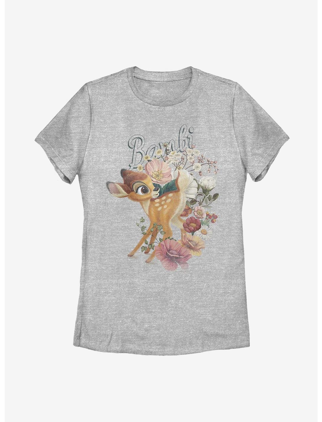 Disney Bambi Floral Womens T-Shirt, ATH HTR, hi-res