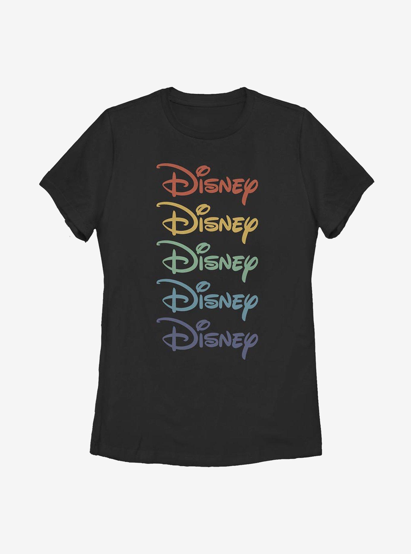 Disney Classic Rainbow Stacked Womens T-Shirt, , hi-res