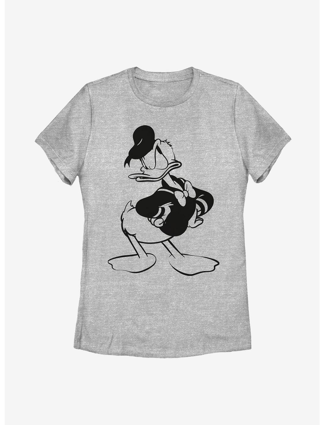 Disney Donald Duck Old Print Donald Womens T-Shirt, ATH HTR, hi-res