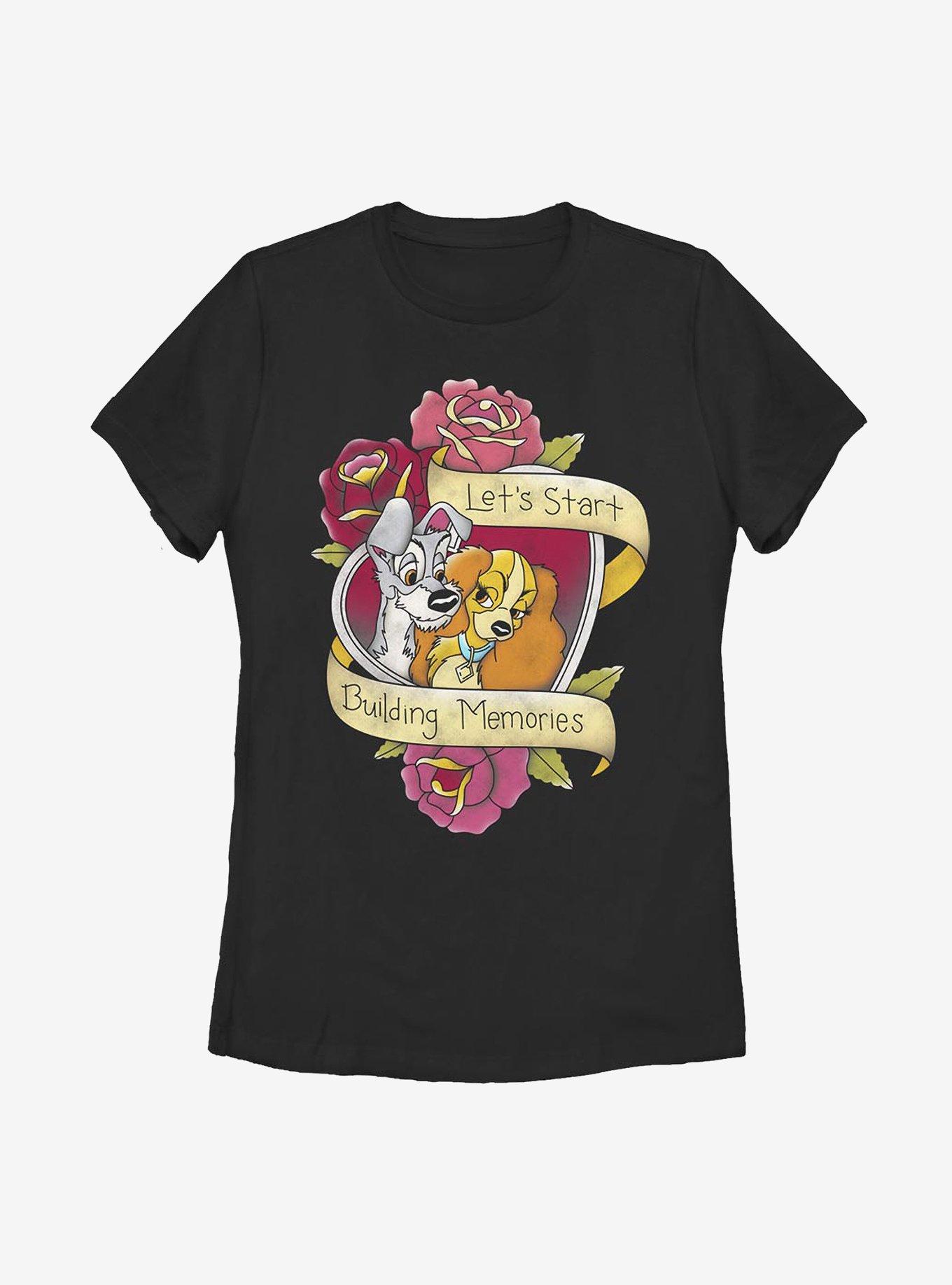 Disney Lady And The Tramp Lady Tramp Tatoo Womens T-Shirt, , hi-res
