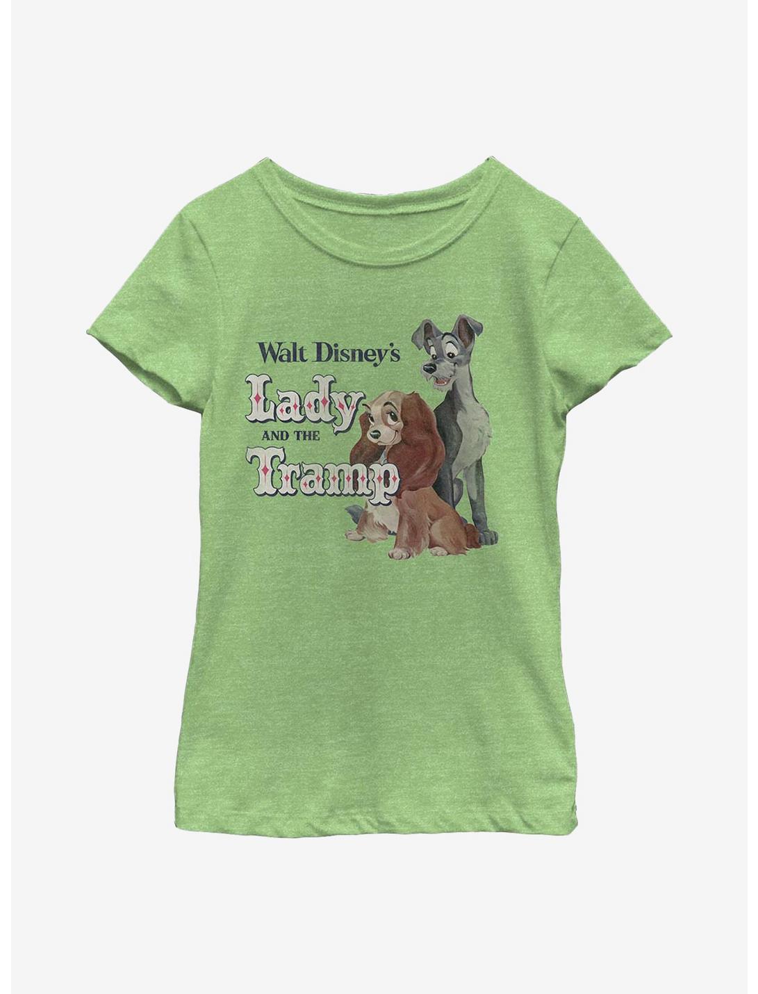 Disney Lady And The Tramp Classic Youth Girls T-Shirt, GRN APPLE, hi-res