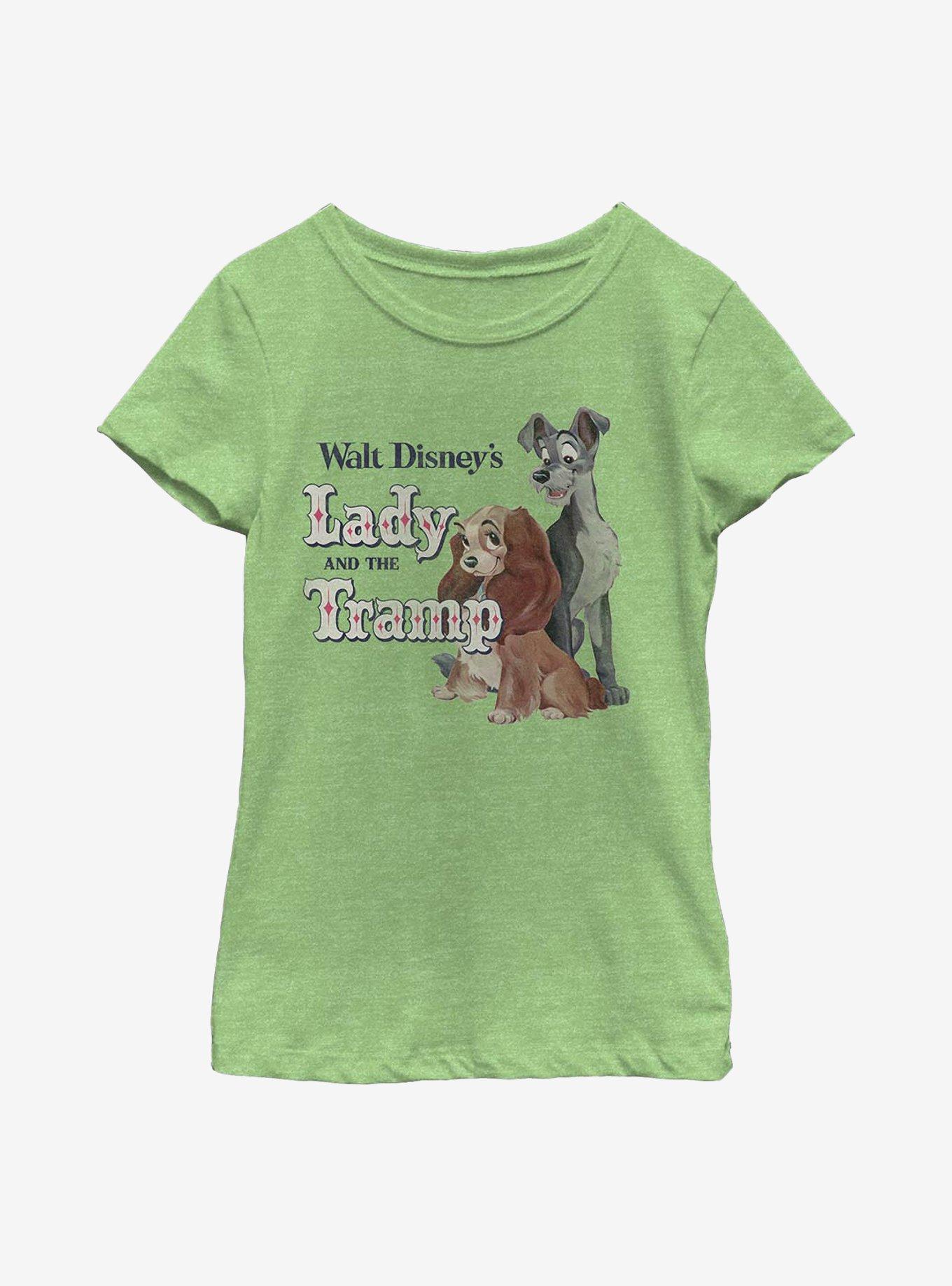 Disney Lady And The Tramp Classic Youth Girls T-Shirt, GRN APPLE, hi-res