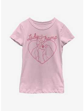 Disney Lady And The Tramp Love Pups Youth Girls T-Shirt, , hi-res