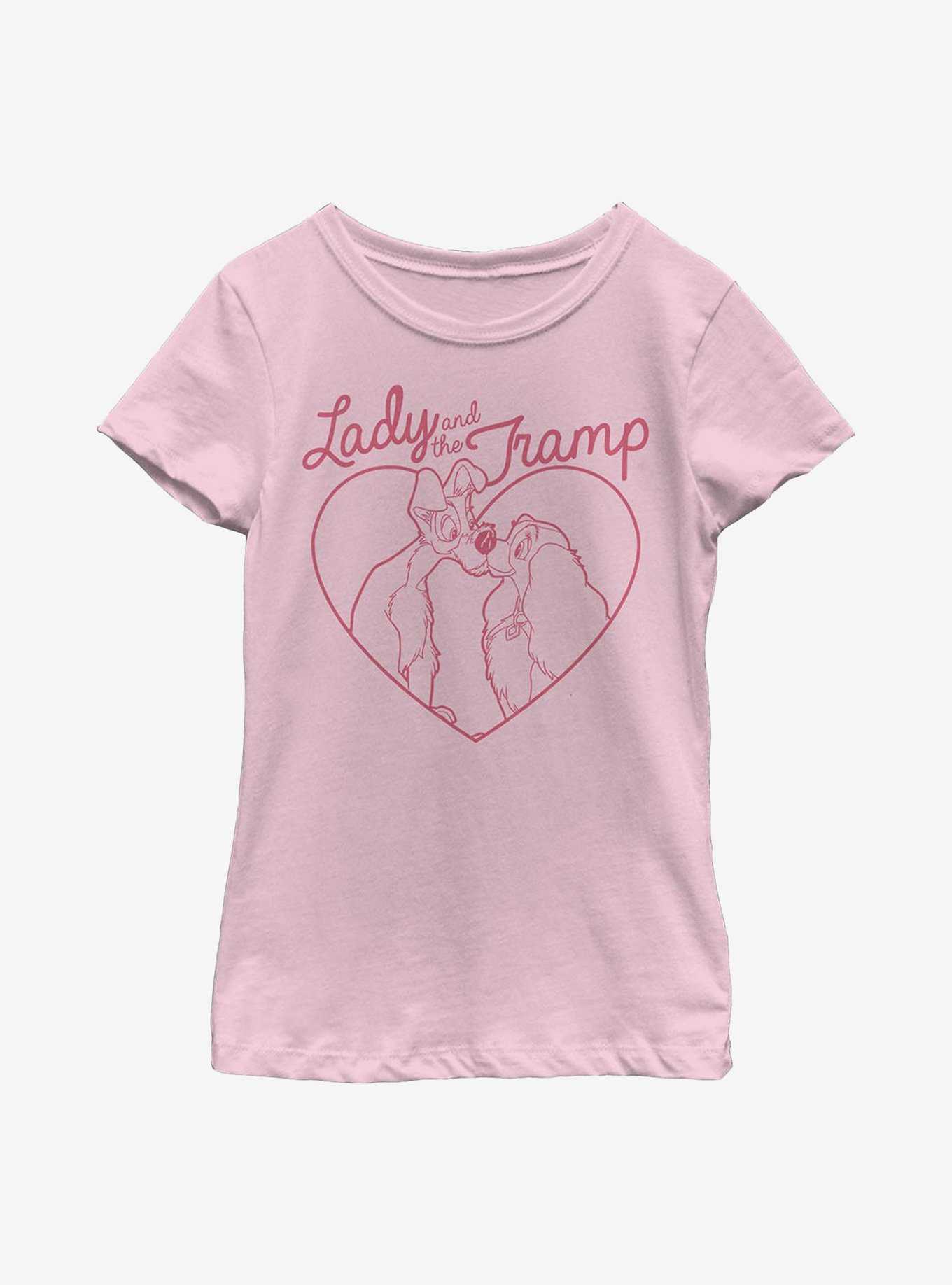 Disney Lady And The Tramp Love Pups Youth Girls T-Shirt, , hi-res