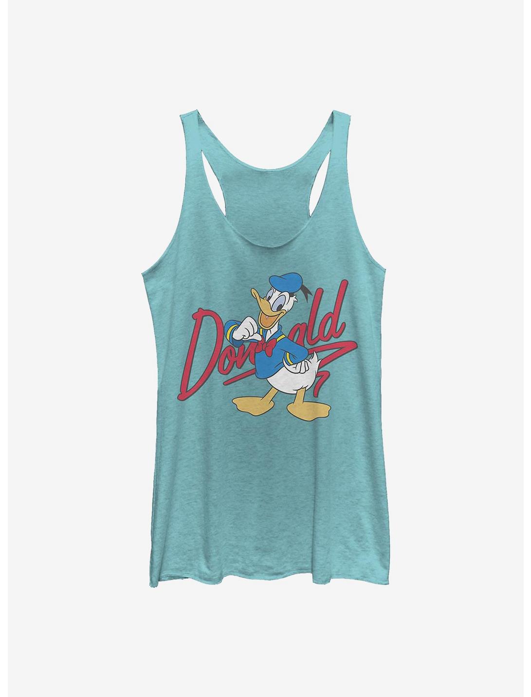 Disney Donald Duck Signature Donald Womens Tank Top, TAHI BLUE, hi-res