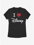 Disney Classic I Heart Disney Womens T-Shirt, BLACK, hi-res