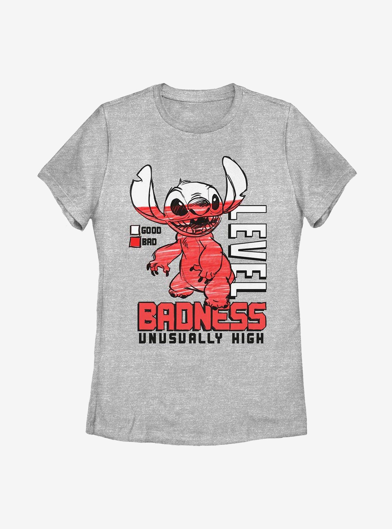 Disney Lilo And Stitch Badness Level Womens T-Shirt, , hi-res