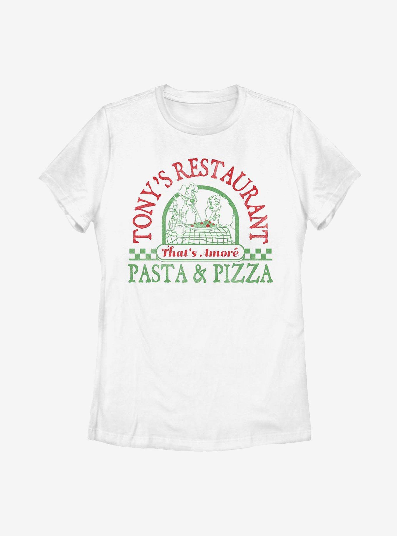 Disney Lady And The Tramp Tony's Pasta & Pizza Womens T-Shirt, , hi-res