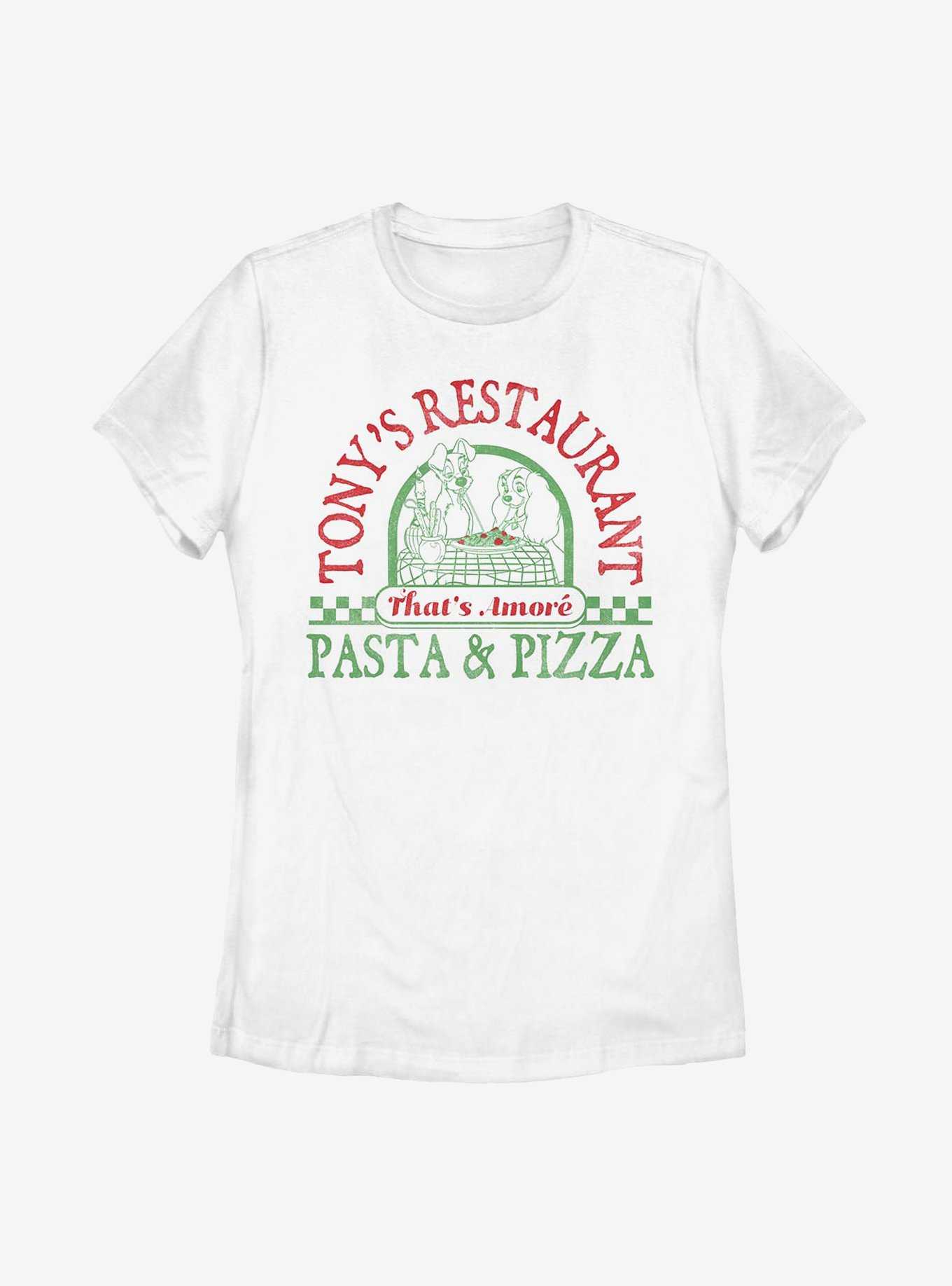 Disney Lady And The Tramp Tony's Pasta & Pizza Womens T-Shirt, , hi-res