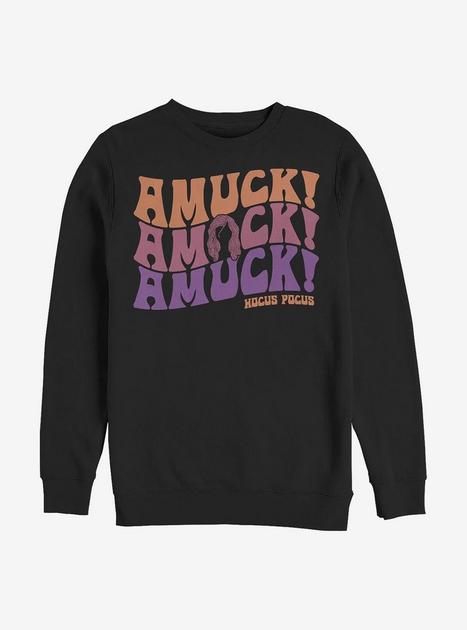 Disney Hocus Pocus Amuck Amuck Amuck Sweatshirt BLACK BoxLunch