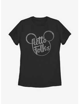 Disney Mickey Mouse Hello Folks Womens T-Shirt, , hi-res
