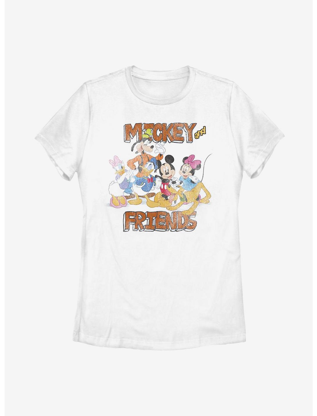 Disney Mickey Mouse And Friends Womens T-Shirt, WHITE, hi-res