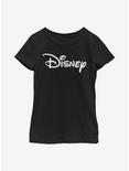 Disney Classic Logo Youth Girls T-Shirt, BLACK, hi-res
