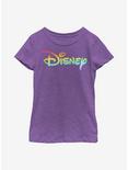 Disney Classic Rainbow Fill Youth Girls T-Shirt, PURPLE BERRY, hi-res