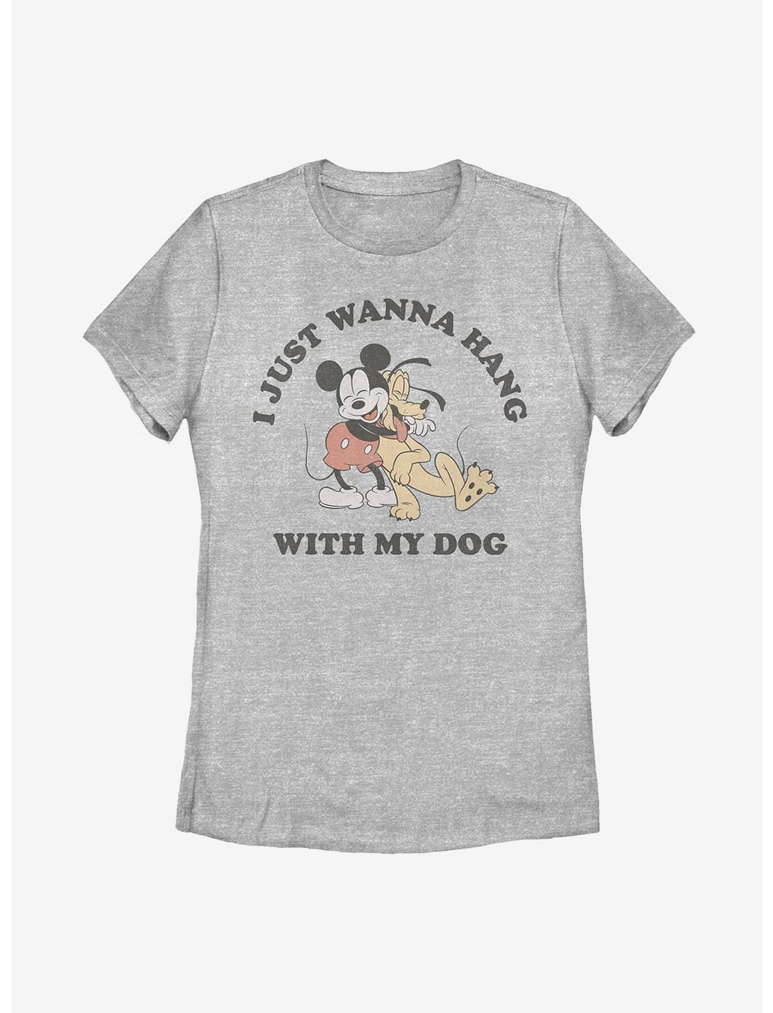 Disney Mickey Mouse Pluto Puppy Love Womens T-Shirt, ATH HTR, hi-res