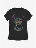Disney Lilo And Stitch Neon Stitch Womens T-Shirt, BLACK, hi-res