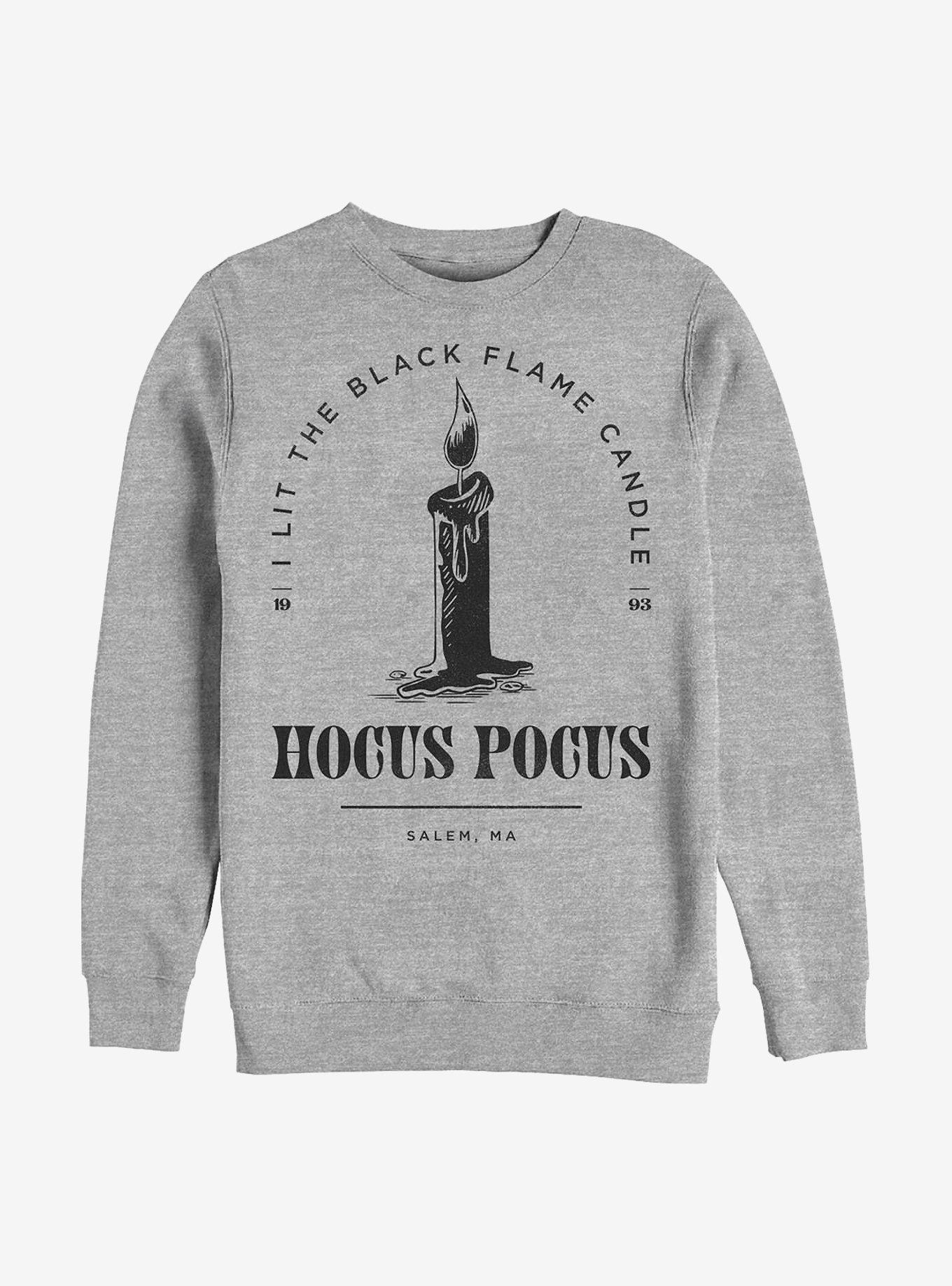 Disney Hocus Pocus Black Flame Candle Stamp Sweatshirt, , hi-res