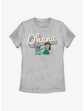 Disney Lilo And Stitch Rainbow Ohana Womens T-Shirt, , hi-res