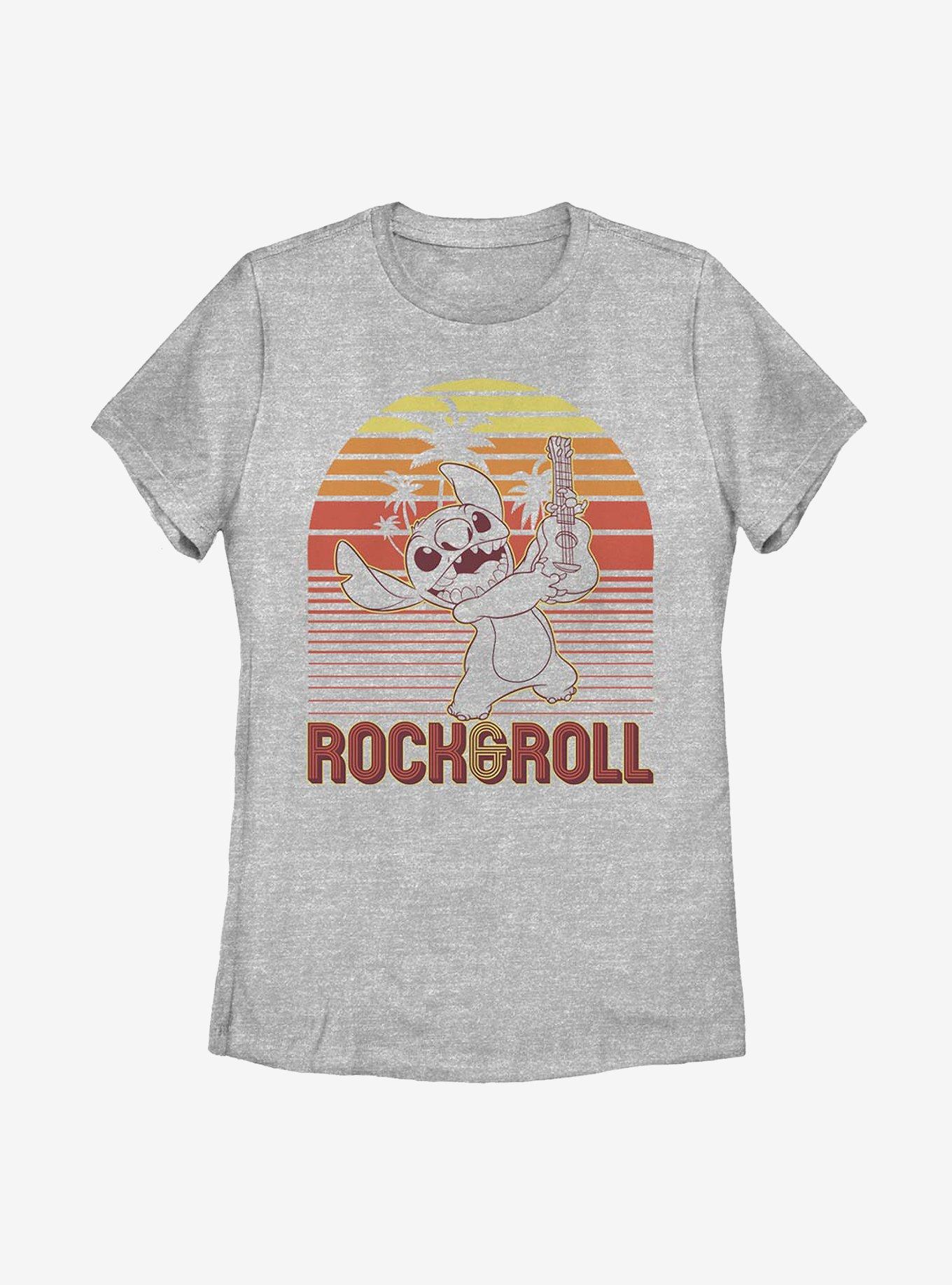 Disney Lilo And Stitch Rock And Roll Womens T-Shirt, , hi-res