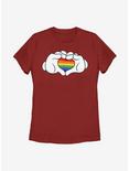Disney Mickey Mouse Rainbow Love Womens T-Shirt, RED, hi-res
