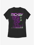 Disney Mickey Mouse Street Glow Womens T-Shirt, BLACK, hi-res