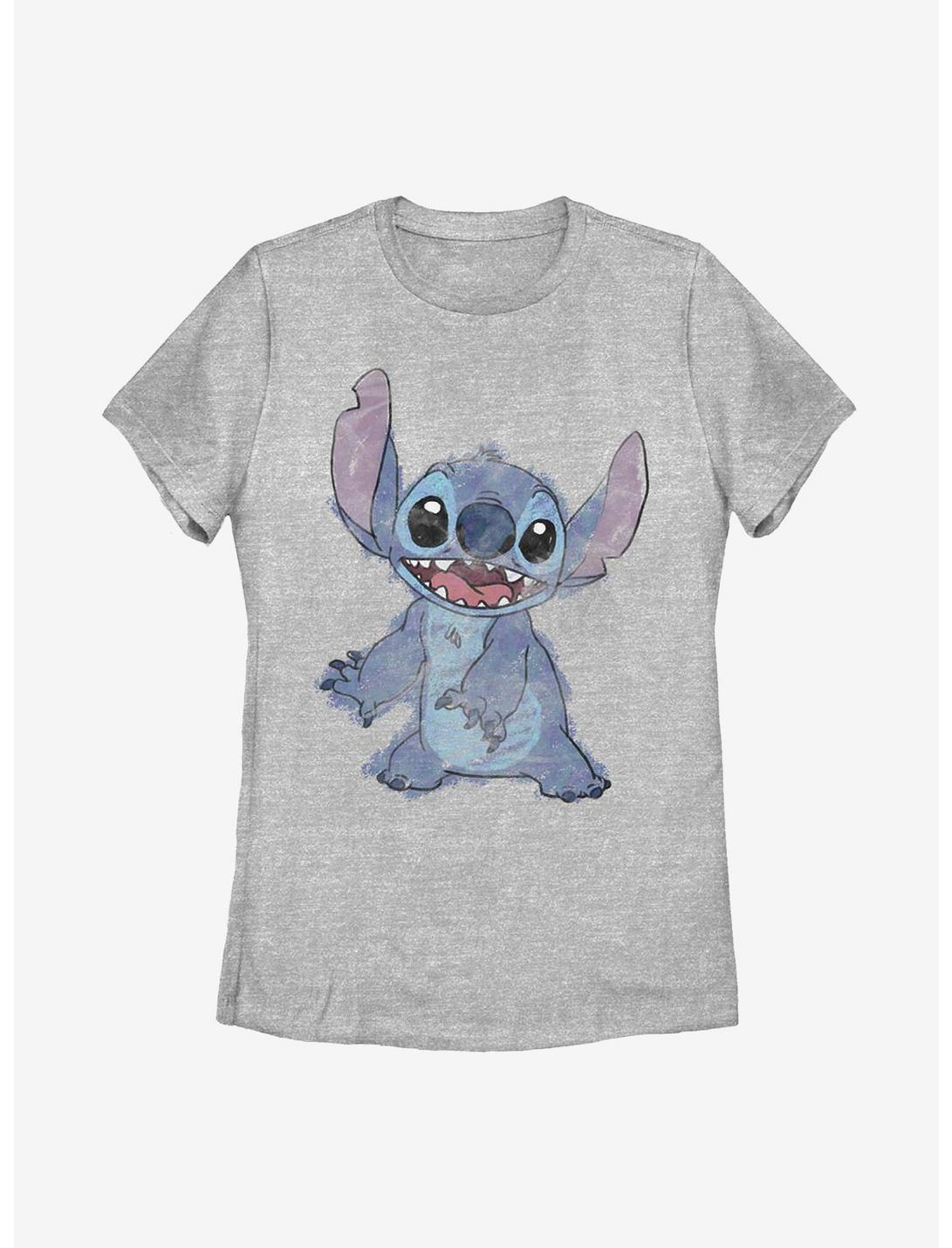 Disney Lilo And Stitch Sketchy Stitch Womens T-Shirt, ATH HTR, hi-res
