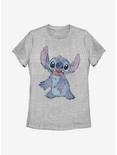 Disney Lilo And Stitch Sketchy Stitch Womens T-Shirt, ATH HTR, hi-res