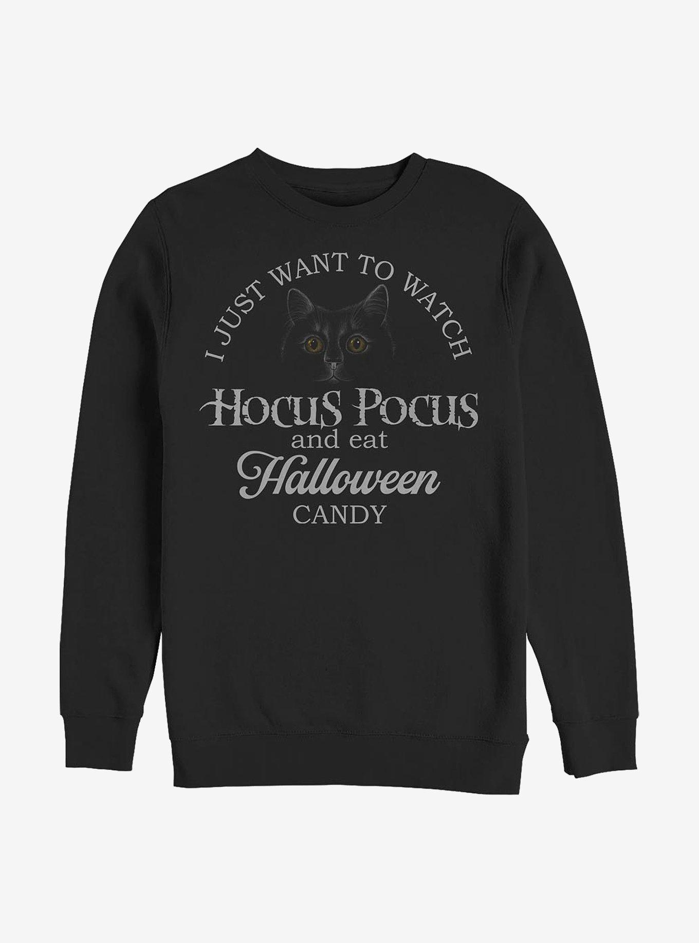 Disney Hocus Pocus Halloween Candy Rather Be Sweatshirt, BLACK, hi-res