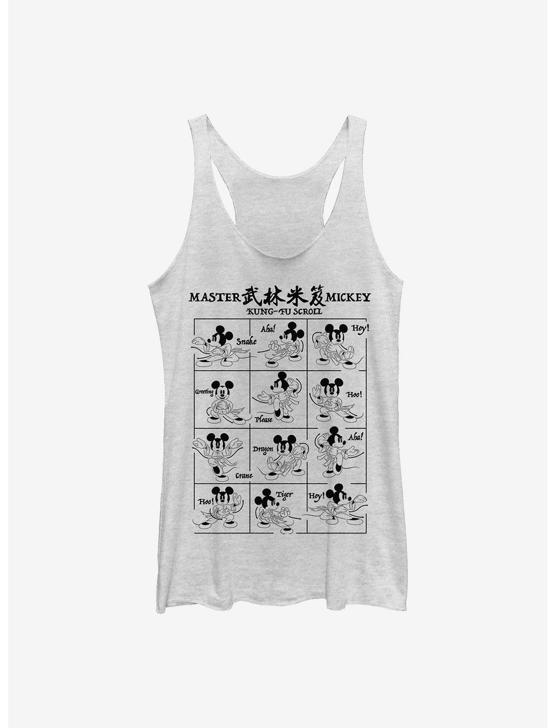 Disney Mickey Mouse Kung Fu Mickey Womens Tank Top, WHITE HTR, hi-res