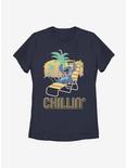 Disney Lilo And Stitch Chillin' Womens T-Shirt, NAVY, hi-res