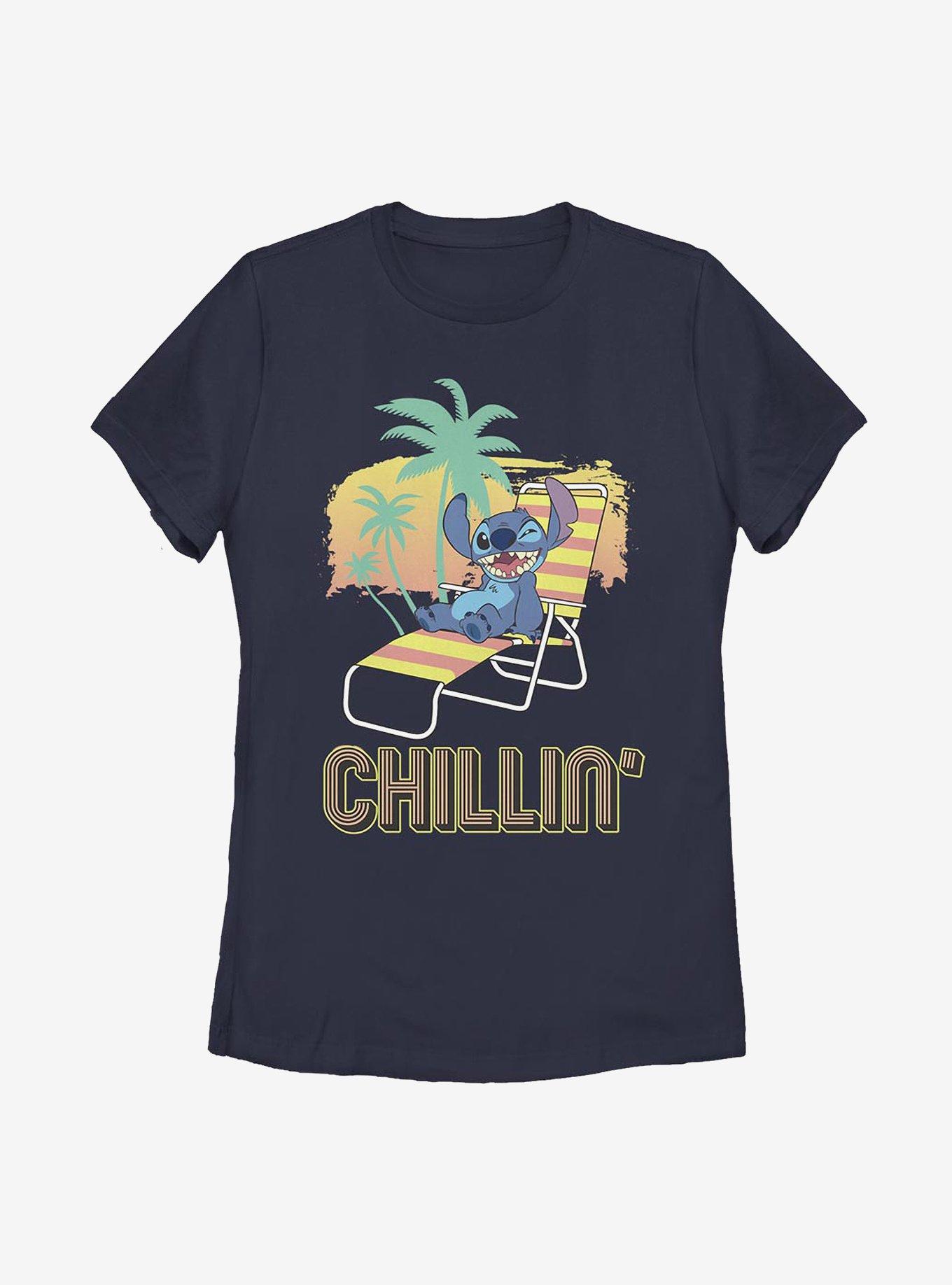 Disney Lilo And Stitch Chillin' Womens T-Shirt, , hi-res