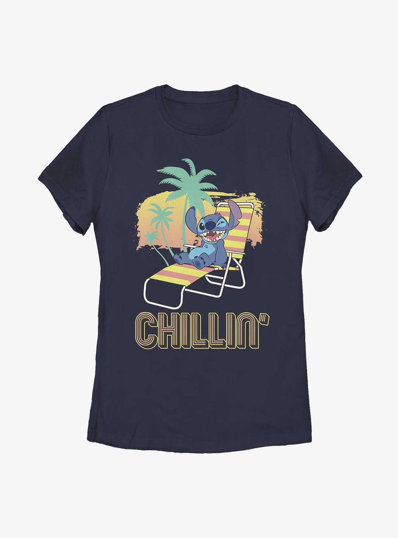 Disney Lilo And Stitch Chillin' Womens T-Shirt, , hi-res