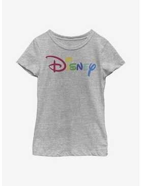 Disney Classic Rainbow Script Youth Girls T-Shirt, , hi-res