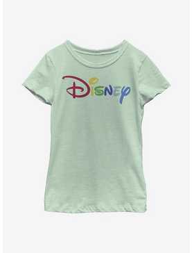 Disney Classic Rainbow Script Youth Girls T-Shirt, , hi-res