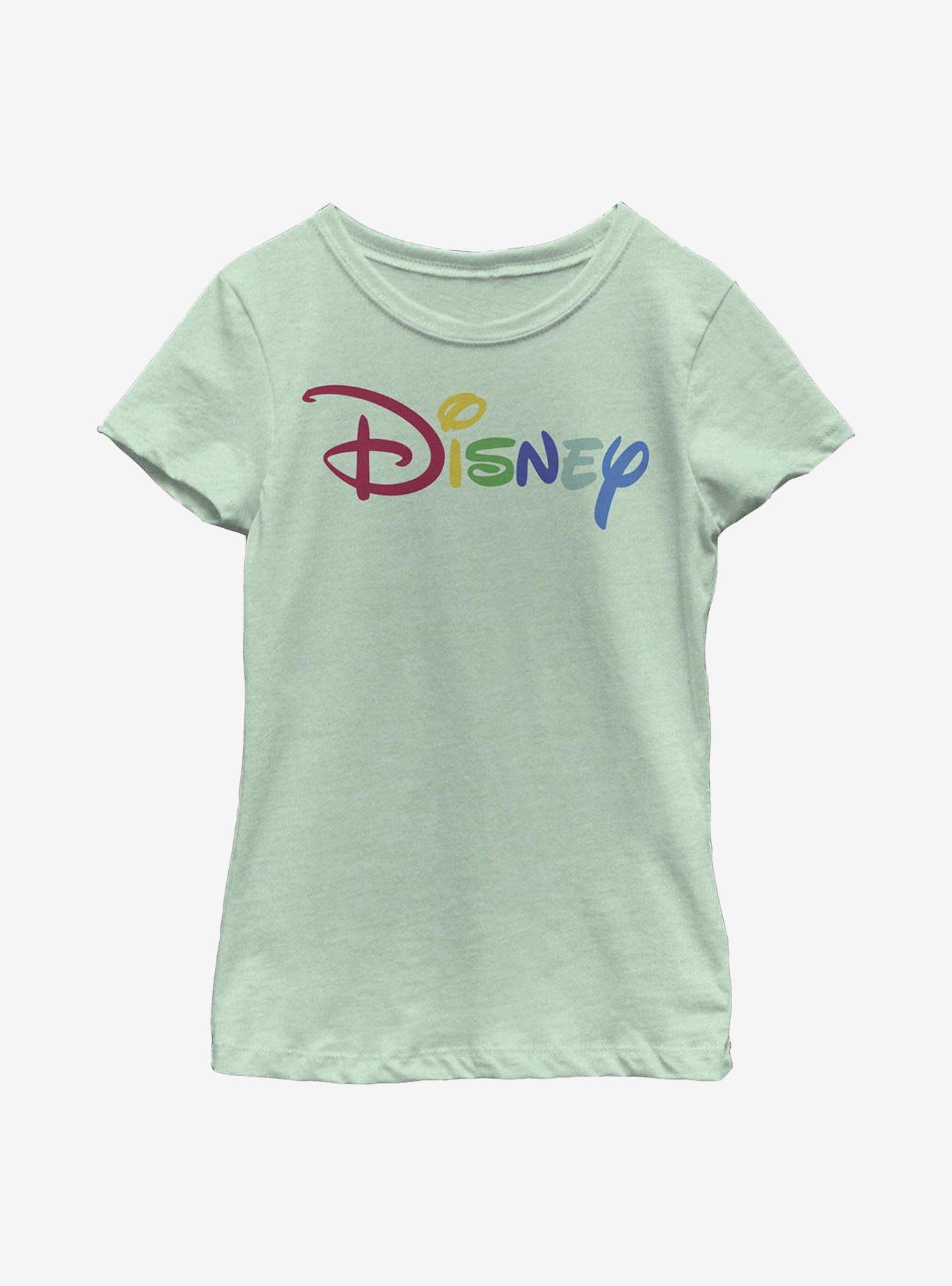 Disney Classic Rainbow Script Youth Girls T-Shirt, , hi-res