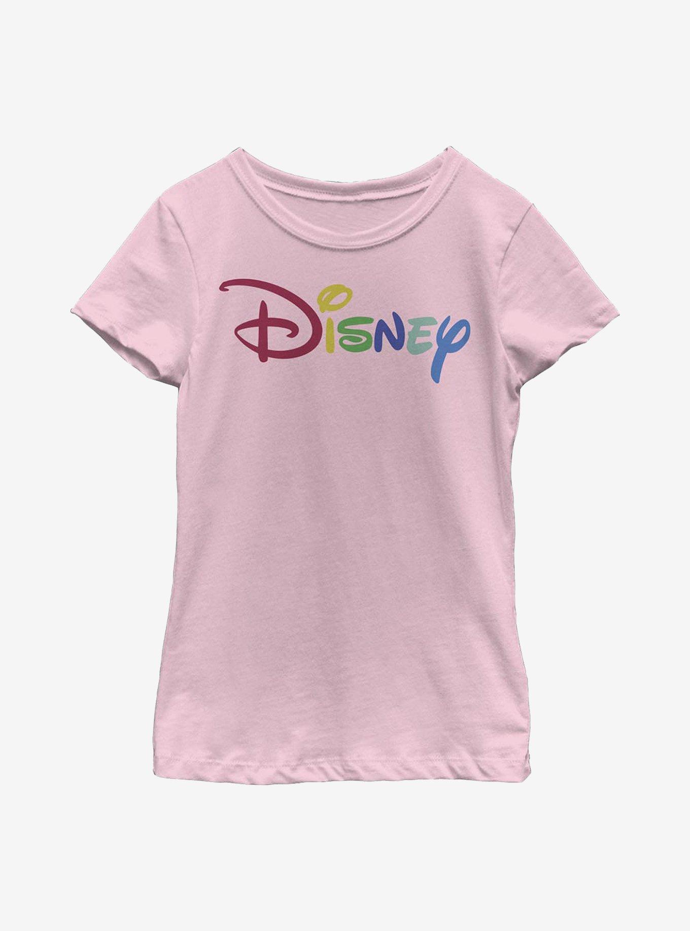 Disney Classic Rainbow Script Youth Girls T-Shirt, , hi-res